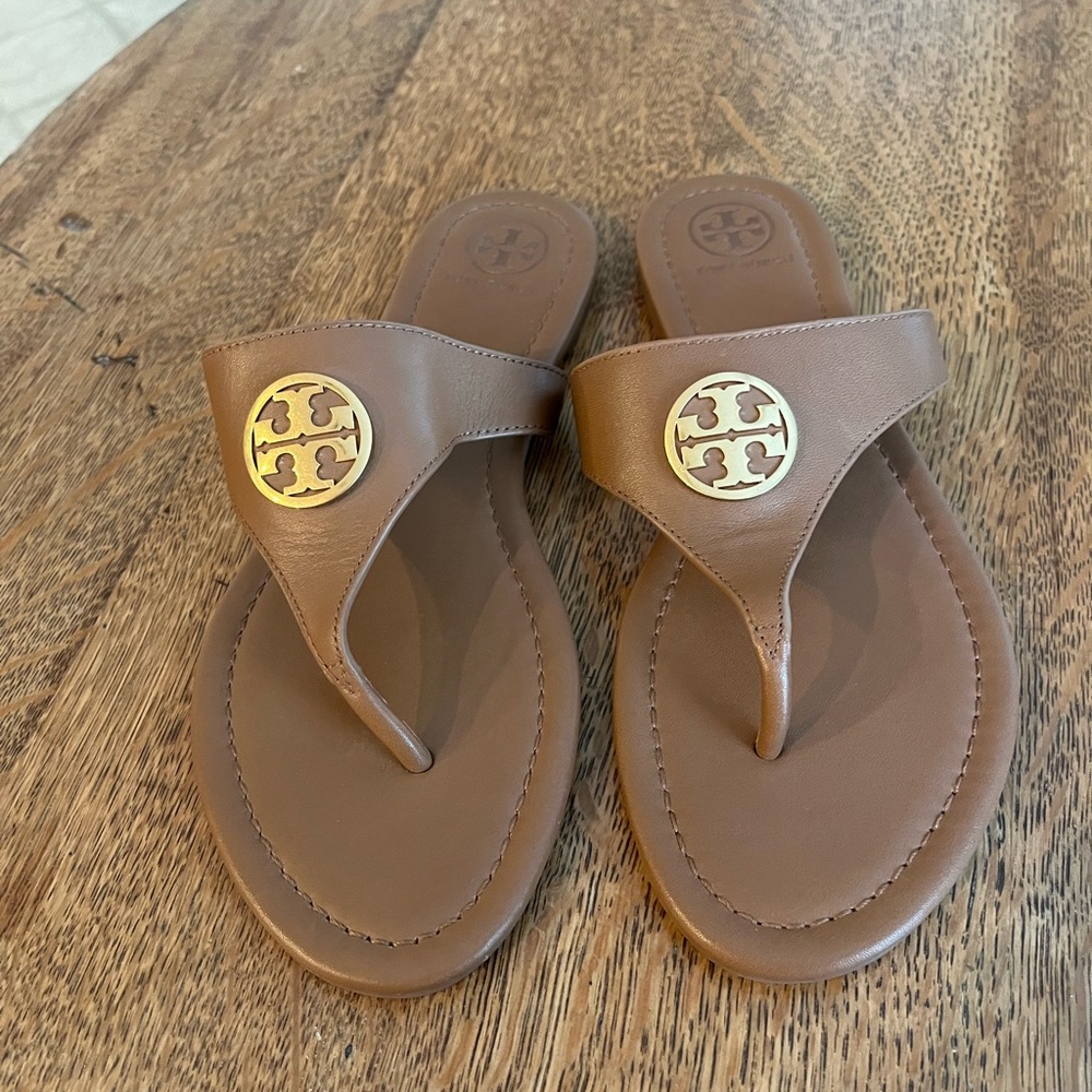 Tory Burch brown leather sandal